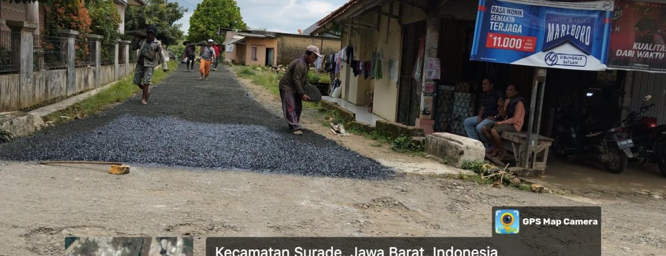 Kegiatan Pembangunan Pengaspalan Jl,Banjarsari - Sumurtilu Desa Wanasari Kec, Surade Kab, Sukabumi1