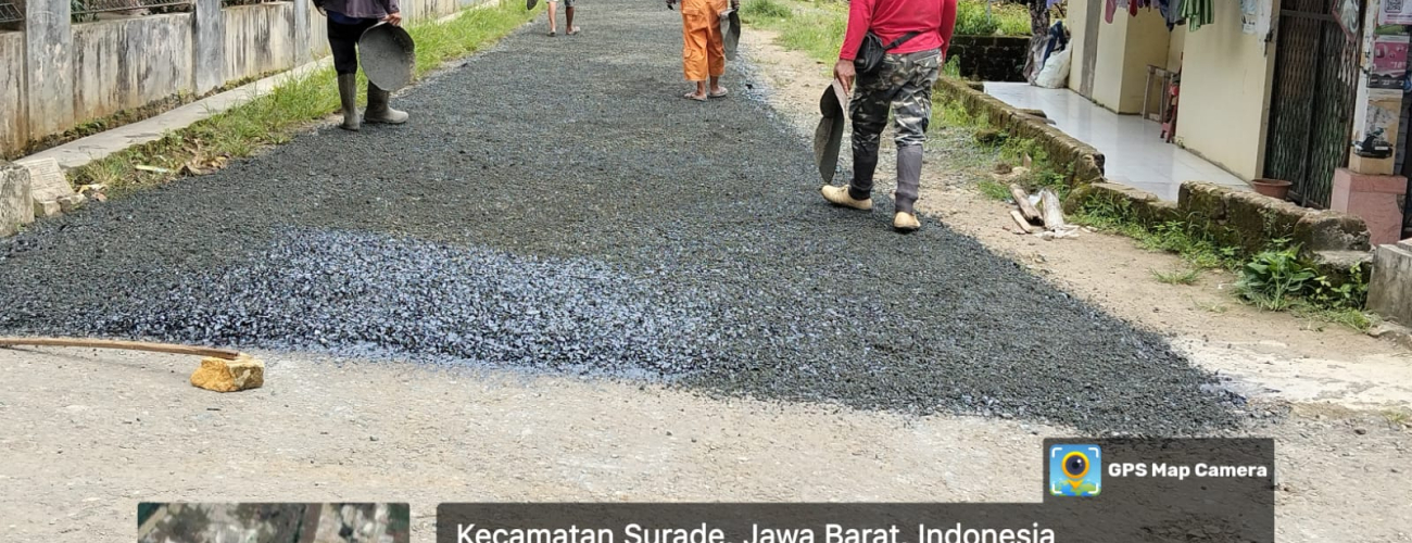 Kegiatan Pembangunan Pengaspalan Jl,Banjarsari - Sumurtilu Desa Wanasari Kec, Surade Kab, Sukabumi2